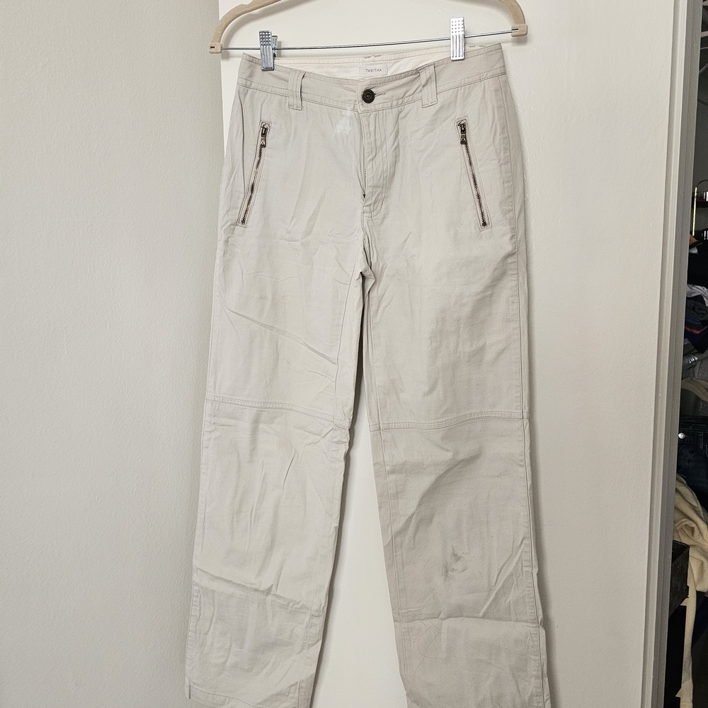 Liz Claiborne Women's Cream Cargo Pants